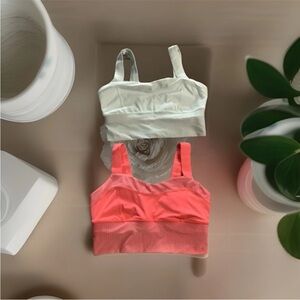 lululemon athletica sports bra - White and mint